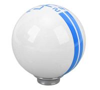 KIMISS Perilla de Palanca de Cambios de Carreras de Coches, Estilo Shelby GT500, Perilla de Palanca de Cambios de Bola Redonda, Suave de 6 Velocidades para Vehículos Manuales (Blanco