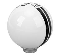 KIMISS Perilla de Palanca de Cambios de Carreras de Coches, Estilo Shelby GT500, Perilla de Palanca de Cambios de Bola Redonda, Suave de 6 Velocidades para Vehículos Manuales (Blanco