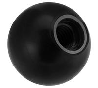 KIMISS Perillas de Plástico para Silla de Ruedas, 10 Piezas, Torno Universal, Máquina Tractora, Herrajes Redondos para Gabinete, Perilla de Palanca de Mando, Manija, Bola Negra, Boca Abierta para