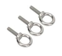 KIMISS Pernos de Ojo de Elevación de Acero Inoxidable, Anillos de Elevación de Hombro Resistentes para Uso en Vehículos Recreativos, Embarcaciones y Vehículos, Juego de Herrajes Duraderos con (M10)