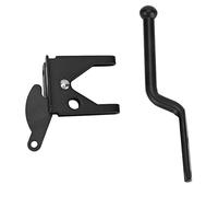 KIMISS Pestillo de Cerrojo para Cerradura de Puerta de Acero Al Carbono Negro para Mayor seguridad: Ideal para Cobertizos, Armarios y Taquillas