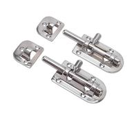KIMISS Pestillo Deslizante de Acero Inoxidable 316, Pulido Espejo, 110 X 38 Mm, Grado Marino para Puertas, Ventanas, Armarios y Escotillas de barcos.