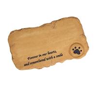KIMISS Piedra Conmemorativa Personalizada para Mascotas para Jardín Al Aire Libre - Marcador Conmemorativo para Mascotas para Perros y Gatos (Cama Ornamental Tipo B (especificación del Proveedor: