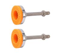 KIMISS Pies Niveladores M12 de Alta Resistencia: Patas Ajustables Antideslizantes para Muebles, Ideales para Mesas y Maquinaria, 2 Almohadillas de Goma de Absorción de Impactos