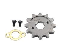 KIMISS PiñóN de Motor de Motocicleta 530-12T,PiñóN PequeñO,PiñóN delantero de 12 Dientes,PiñóN delantero de 17 Y 30 con Herraje E Montaje,Diente de 12 Dientes,Compatible con Cadena 530