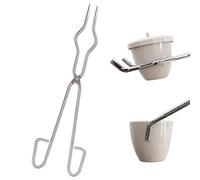 KIMISS Pinzas de Crisol de Acero Inoxidable para Uso en Laboratorio - Abrazadera de Sujeción para Vasos de Precipitados de Alta Resistencia de 40 Cm