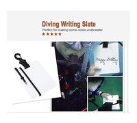 KIMISS Pizarra de Escritura Subacuática con Lápiz y Clip para Buceo y Deportes Acuáticos, Tablero de Comunicación de Buceo