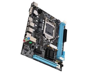 KIMISS Placa Base Micro ATX para Escritorio, H61, Ranura para CPU LGA 1155, 6 USB2.0, DDR3, M.2 NVMe NGFF, LAN de 100 Mbps, Compatible con Procesadores I3/i5/i7 y Pentium, con