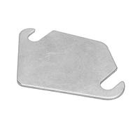 KIMISS Placa ciega Egr-Duokon Placa ciega EGR, Nueva fabricación de precisión Junta de Acero Inoxidable EGR Junta ciega EGR Bloque EGR Apagado(Without Hole)