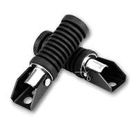 KIMISS Placa de goma para reposapiés traseros, para GN 125, antideslizante y resistente, cubierta protectora para moto, agarre seguro