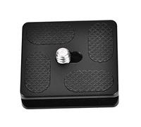 KIMISS Placa de Liberación Rápida, con Montaje de Tornillo de 1,4 Pulgadas para Accesorios Arca PU70 Trípode Universal Benro Monopod Cabeza Esférica Cámara SLR Adaptador de Abrazadera de 50 Mm (PU40)