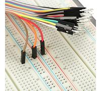 KIMISS Placa de Prueba, 1660 Puntos, 1660 Orificios Productos Semiconductores sin Lecho Enchufable Circuito de Soldadura sin Soldadura para Puesta en Servicio y Capacitación de Ensamblajes