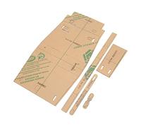 KIMISS Plantilla Acrílica DIY para Bolsos de Hombro Hechos a Mano, Juego de Plantillas Acrílicas Transparentes de 5 Piezas para Coser y Hacer Manualidades