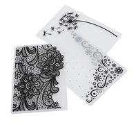 KIMISS Plantilla de Carpeta de Estiércol de Bricolaje - Carpetas de Estampado de Plástico de 3pcs para la Fabricación de Tarjetas - Suministros de Artesanía de álbumes de Recortes