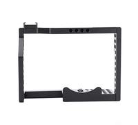 KIMISS Plataforma de Jaula de Cámara de Aleación de Aluminio Múltiples 1/4 Agujeros de 3/8 Pulgadas Monte Frío Monte Resistente Anti óxido Liviano Duradero Portátil para Gh4 Gh5 Negro