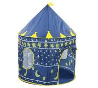 KIMISS Play Tent Castle - Tienda de Princesas de Interior y Al Aire Libre para - Juguete de Tela de Buey Liviano para un Juego Imaginativo (Blue)