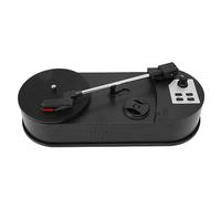KIMISS Player de Disco Tocable, Soporte 33 45 PRM Vintage con una Salida Estéreo de 3.5 Mm Mini USB Portátil a MP3 Convertidor