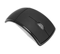 KIMISS Plegableouse Ausltbar Ratón Inalámbrico Plegable Material ABS Ratón de 2,4G, Portátil Compacto 1600 PPP Mate Juegos de Oficina Plegable para Oficina, en Color Negro (Black)