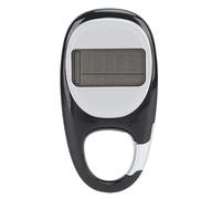 KIMISS Podómetro para Caminar: Contador de Pasos 3D Multifuncional con Clamp/Holder de Memoria para Viajes, Montañismo y Deportes (Black)