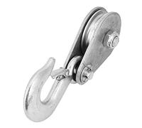 KIMISS Polea de Bloque de Arranque, 1 Pieza de Cuerda de una Sola Rueda de Acero de Alta Resistencia de 0,5 Toneladas, de Polea de Alta Resistencia (1 tonelada)