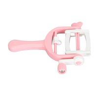 KIMISS Pom Maker, Borla Pequeña Portátil de Mano, Juegos de Costura para Ahorrar Tiempo, Kits para Manualidades de Hilo de Lana, Color Rosa, Antienganches, Compacto y Ligero