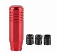 KIMISS Pomo cambio marchas aluminio para, 8.5 cm, rojo, palanca manual coche