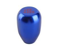 KIMISS Pomo de cambio para coche, universal, diseño de 6 velocidades, cabeza de palanca de cambios en azul, ergonómico y fácil de instalar, para conductores