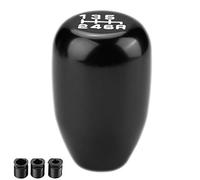 KIMISS Pomo de Manual para Coche, Cabeza para Palanca de 6 Velocidades (Negro)