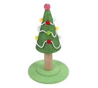 KIMISS Post de Rascado de Gato de árbol de Navidad, Poste de Rasguño de árbol de Gato Sisal, Estructura Estable para, Proteger Muebles, Diseño de Vacaciones para el Hogar Interior (Grande: 40 x 65