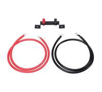 KIMISS Poste de Carga de Batería Remota Kit de Reubicación de Batería 4AWG Terminales de Arranque de 1,2 M con Soportes de Montaje y Carcasa Protectora para UTV ATV Coche Camión RV Barco