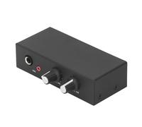 KIMISS Preamplificador de Sonido Estéreo para Uso doméstico: Amplificador de Micrófono y Auriculares Independiente con 3 Puertos de Salida para Tocadiscos e Instrumentos, DC5-12V
