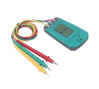 KIMISS Probador de Secuencia Trifásica con Pantalla LCD - Medidor Detector de Rotación de Fase 40-600 V, Herramienta de Prueba de Fallas de Circuito Inteligente para Instalación y Mantenimiento de