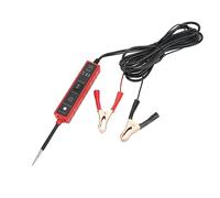 KIMISS Probador de Sonda de Circuito de Potencia para Probador de Circuito de Automóvil con Luz LED Sonda de Prueba Automotriz Multifunción de 6-24 V para Remolques de Barcos, Identificación de