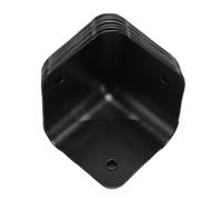 KIMISS Protector de Esquina Negro Resistente para Gabinetes de Altavoces, Paquete de 8 Protectores de Esquina de Metal para Muebles y Amplificadores