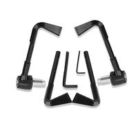 KIMISS Protector para manillar de moto, guarda para manetas de freno, compatible para manillares de motocicleta, diseño negro, accesorio para moto