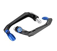 KIMISS Protector para manillar de moto universal 7/8", aleación de aluminio azul - Compatible con la mayoría de motocicletas, diseño ligero y resistente