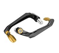 KIMISS Protector para manillar de moto universal de aleación de aluminio, 7/8 pulgadas, color oro, protector para frenos, compatible con la mayoría de motocicletas