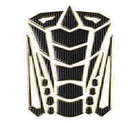 KIMISS Protector para tanque de moto, adhesivo antideslizante, borde dorado, decoración y protección, sticker para depósito de gasolina, universal