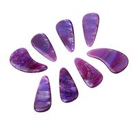 KIMISS Púas para Dedos y Cubiertas para Uñas, 8 Piezas de Silicona, Cómodos Accesorios para Uñas Reutilizables para Jugadores Profesionales (Color de la Vía Láctea)
