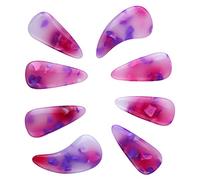 KIMISS Púas para Dedos y Cubiertas para Uñas, 8 Piezas de Silicona, Cómodos Accesorios para Uñas Reutilizables para Jugadores Profesionales (color del atardecer)