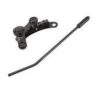 KIMISS Puente de Vibrato de Guitarra Eléctrica Puente de Vibrato - Barra de Parada de Parada de Trémolo de Aleación de Zinc para Guitarras y SG (BLACK)