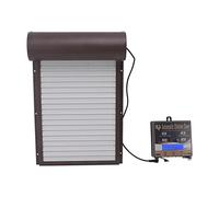 KIMISS Puerta Automática para Gallinero con Energía Solar, Sensor de Luz, Temporizador y Control remoto: Solución Segura y Fácil de Instalar para Pollos, Patos Gansos (BROWN)