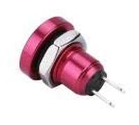 KIMISS Pulsador momentáneo 24V, para automóvil, 8mm aluminio, interruptor eléctrico resistente al agua, diseño compacto