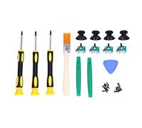 KIMISS QM21070961 Paquete de 4, Piezas de Reparación de Repuesto de Joystick Analógico con Controlador de Kit de Herramientas de Desmontaje para una Durabilidad