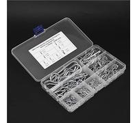 KIMISS R Kit Surtido de Pasadores de Chaveta, 125 Piezas, 8 Tamaños, Clips de Retención de Pasadores de Acero Al Carbono para Sujetadores de Cortacésped de Tractor Automotriz