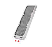 KIMISS Radiador Aluminio Calor, Agua Refrigeracion Liquido Pc Radiador Blanco Fregadero Ordenador Corsair Hydro X Intercambiador Blanco (240mm) (360 mm)