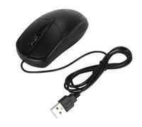 KIMISS Ratón con Cable de 1000 dpi con Cable de 4,9 Pies - Ratón Ergonómico para Juegos ABS con 3 Teclas para Uso en el Hogar, la Escuela y la Oficina - USB para Computadora Compatible con