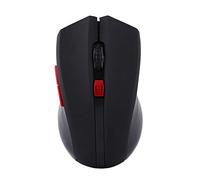 KIMISS Ratón de Juego Inalámbrico de 2.4GHz, Mouse óptico Portátil para Juegos y Uso de PC, dpi Ajustable 2400 (Black)