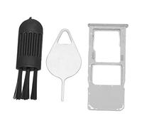 KIMISS Reemplazo de Bandeja de Tarjeta SIM para A51 A515U - Incluye Pin de Expulsión y Cepillo - Soporte para Ranura para Tarjeta SIM única (Silver)