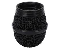 KIMISS Reemplazo de Cubierta de Malla de Micrófono de Acero Inoxidable Parrilla de Malla con Cabeza Esférica de Micrófono Rejilla de de Alto Rendimiento Negra Reemplazo de Parabrisas de Metal